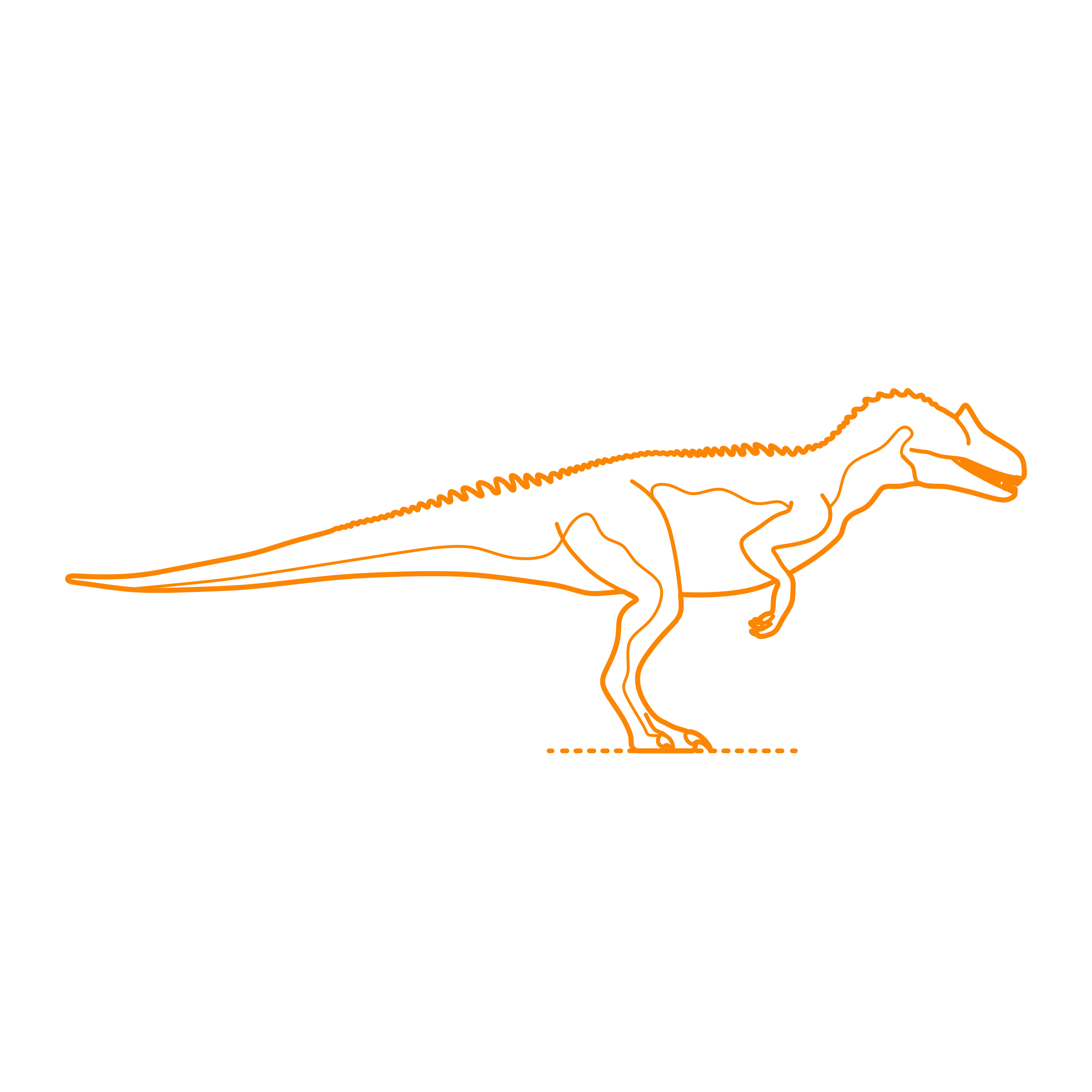 Animals Dinosaurs Allosaurus Line Tracing Svg Vector Free Vectors